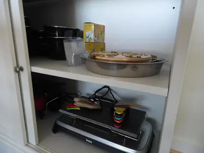 Cuisine ou kitchenette dans l'établissement RESIDENCE LES BARGES