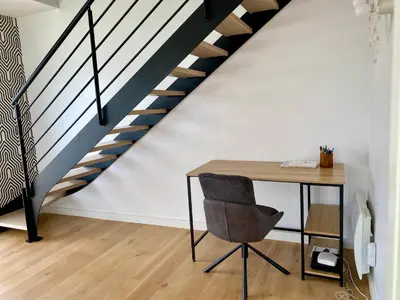 Plan de l'établissement Duplex face mer tout confort sur la plage /tennis