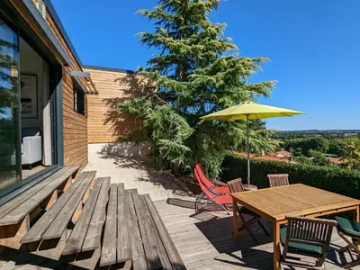 Balcon ou terrasse dans l'établissement Le cottage castelmurois