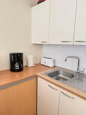 Cuisine ou kitchenette dans l'établissement Gîte le Vallon à Chambretaud, 5 min du Puy du Fou