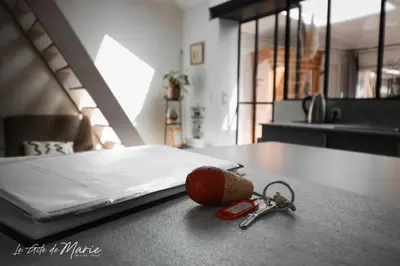 Un ou plusieurs lits dans un hébergement de l'établissement Le gîte de Marie