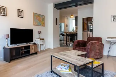 Télévision ou salle de divertissement dans l'établissement Armstrong - Charmant logement au coeur de Nantes