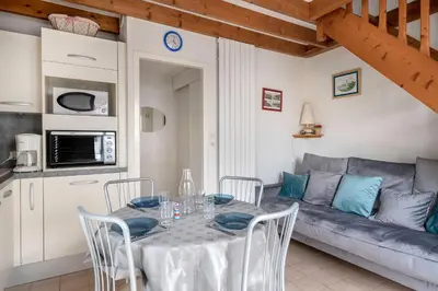 Cuisine ou kitchenette dans l'établissement Vacances familiales dans cette maison à Pornichet