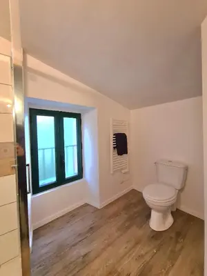 Salle de bains dans l'établissement Appartement Samuel centre ville Les Herbiers, 10 min du Puy du Fou