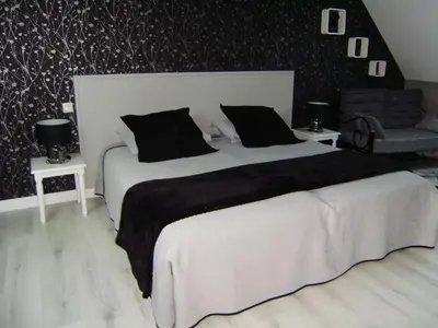 Un ou plusieurs lits dans un hébergement de l'établissement Chambres d'hôtes Mauvierges