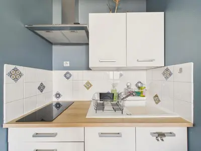 Cuisine ou kitchenette dans l'établissement Profiter de ce bel appartement à Saint Hilaire de Riez!