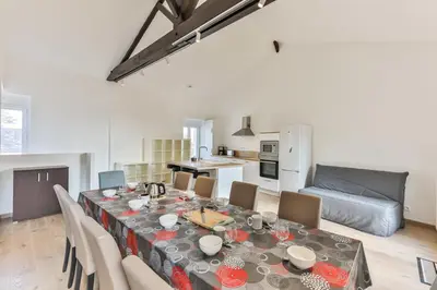 Cuisine ou kitchenette dans l'établissement Côté Plage - Vue mer - Terrasse