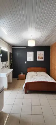 Un ou plusieurs lits dans un hébergement de l'établissement Chalet 38 m2, au calme reposant, près du puy /fou