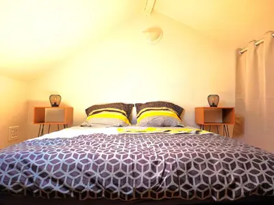 Un ou plusieurs lits dans un hébergement de l'établissement Le 3plex - Coeur de Vertou - Original