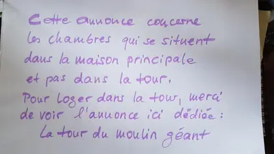 Plan de l'établissement Au Moulin Géant