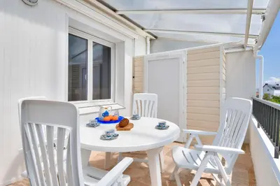 Balcon ou terrasse dans l'établissement Bel appartement - emplacement idéal