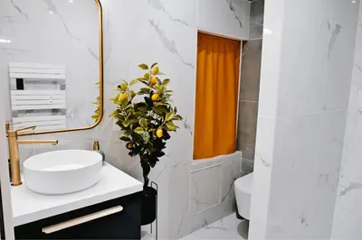 Salle de bains dans l'établissement Le Somptueux - A 200m du Passage Pommeraye