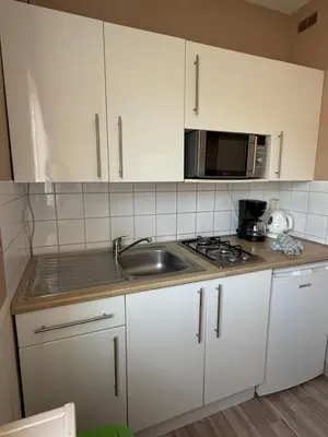 Cuisine ou kitchenette dans l'établissement 2 logements séparés 2 et 5 couchages au Rez-de-Chaussée à Chambretaud, 5 min Puy du Fou