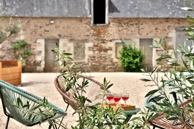 Jardin de l'établissement La Demeure de l'Aubance
