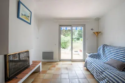 Coin salon dans l'établissement Grande maison pour 6 personnes - 300m de la plage