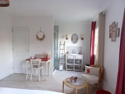 Coin salon dans l'établissement Le clos Beauséjour