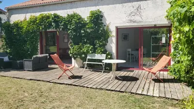 Jardin de l'établissement Pornic - maison familiale 8p - plage & port à pied