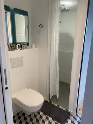 Salle de bains dans l'établissement Chez Moon
