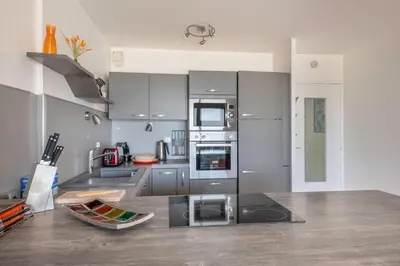 Cuisine ou kitchenette dans l'établissement Vue mer - Appartement face mer pour 6