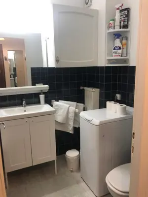 Salle de bains dans l'établissement Le ROS ÉDEN