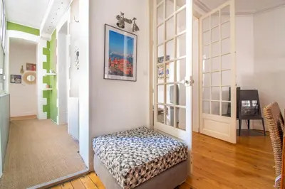 Un ou plusieurs lits dans un hébergement de l'établissement Superbe Appartement Calme 85m², à deux pas du Centre