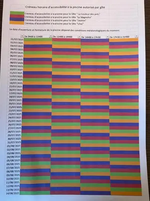 Plan de l'établissement Gîte de la Foye - Le Jasmin