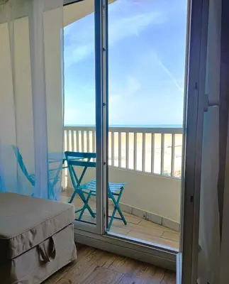 Balcon ou terrasse dans l'établissement Studio alcôve, vue mer, 4 personnes, Saint Jean de Monts