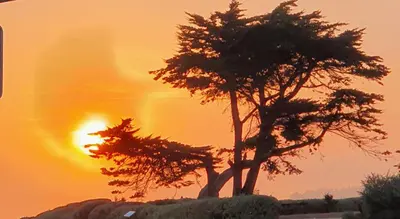 Lever ou coucher de soleil vu de l'appartement ou à proximité