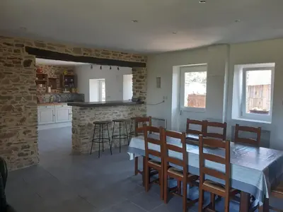 Cuisine ou kitchenette dans l'établissement gîte « Chez Albertine et Thérèse »