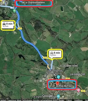 Plan de l'établissement Le Hangar - Campagne - 5km du Parc