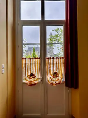 Balcon ou terrasse dans l'établissement Cottage dans ancienne école de 1850 - 2 à 4 personnes