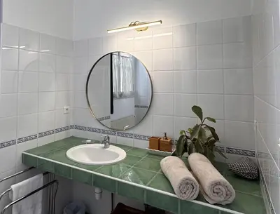 Salle de bains dans l'établissement Cottage dans ancienne école de 1850 - 2 à 4 personnes