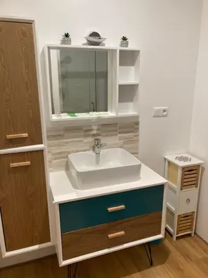 Salle de bains dans l'établissement MA VIE LA