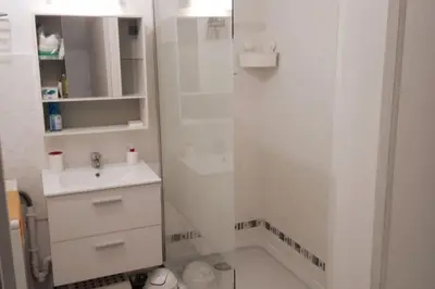 Salle de bains dans l'établissement T2 idéal étudiant + pro + parking protégé sous-sol