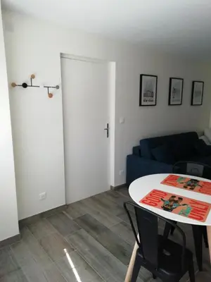 Coin salon dans l'établissement Studio Place 28 à Joue sur Erdre