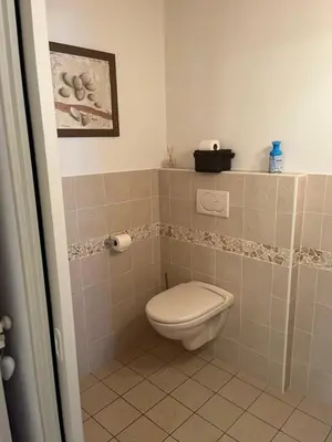 Salle de bains dans l'établissement Les Chênes Verts