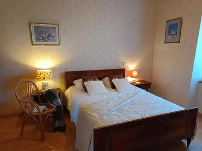 Un ou plusieurs lits dans un hébergement de l'établissement Maison Vendéenne avec Jardin - Animaux Admis - FR-1-540-168