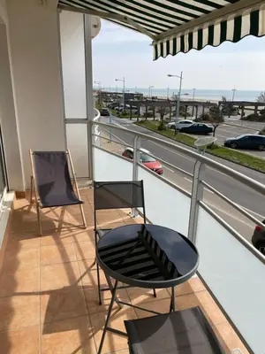 Balcon ou terrasse dans l'établissement ST JEAN DE MONTS - VUE MER - 2 Chambres