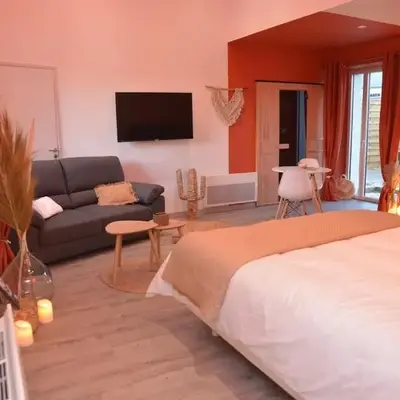 L'Evasion chambre DUNE avec sauna et spa privatifs