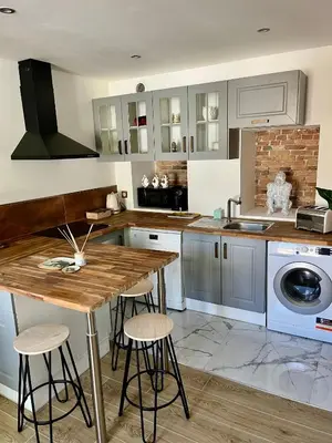 Cuisine ou kitchenette dans l'établissement Appartement de charme - Cholet Centre