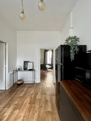 Cuisine ou kitchenette dans l'établissement Bel appartement proche gare, centre ville d'Angers