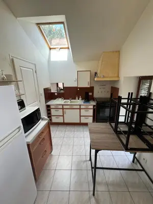 Cuisine ou kitchenette dans l'établissement Gîte en Bretagne Sud Ty Nikolaz