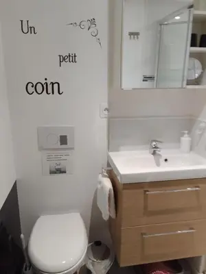 Salle de bains dans l'établissement chez LOLO