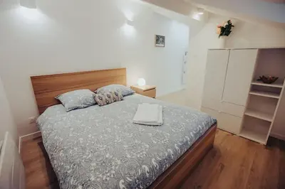 Un ou plusieurs lits dans un hébergement de l'établissement Appartement de charme, Angers Belle-Beille