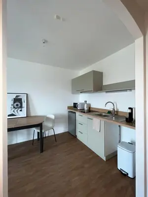 Cuisine ou kitchenette dans l'établissement RESIDENCE MONTANA