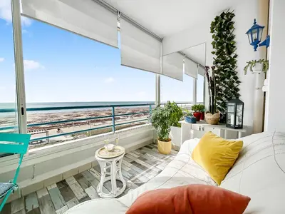 Balcon ou terrasse dans l'établissement Vue mer panoramique, Loggia Salon, Parking Privé