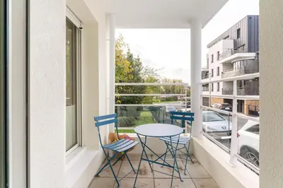 Balcon ou terrasse dans l'établissement Les Rives de L'Erdre