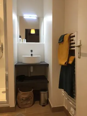 Salle de bains dans l'établissement Appartement en cœur de ville