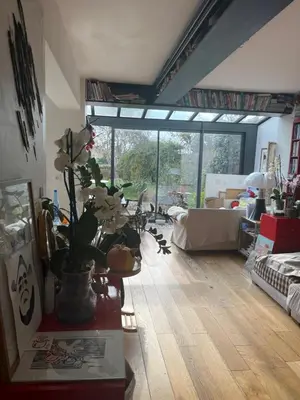 Coin salon dans l'établissement La maison sur la falaise