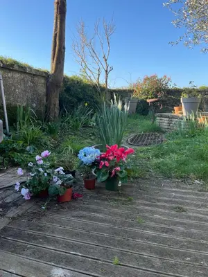 Jardin de l'établissement La maison sur la falaise